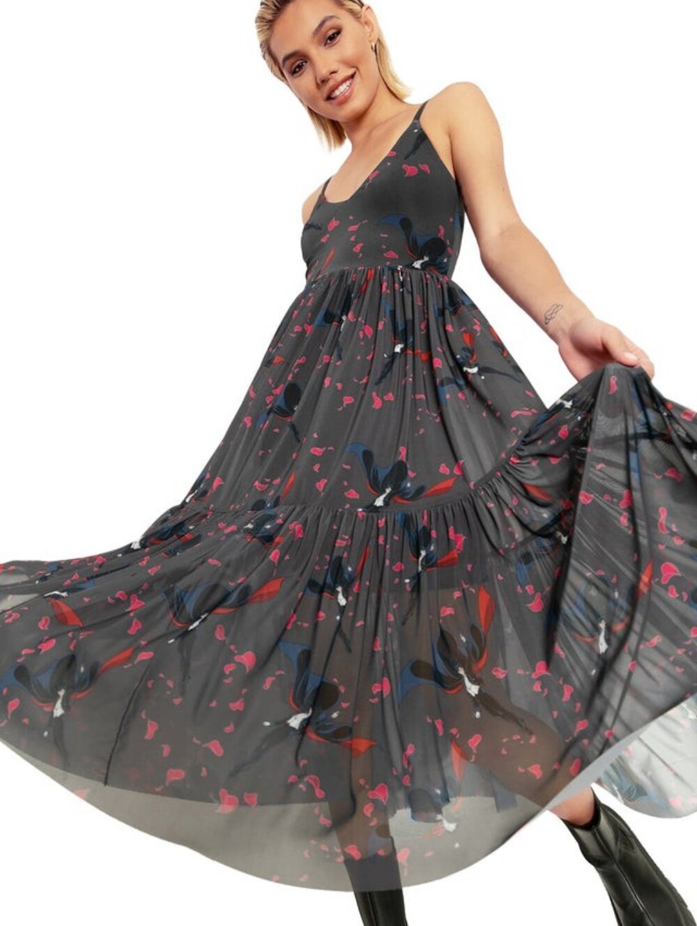 L Blackmilk Tuxedo Mask Midaxi